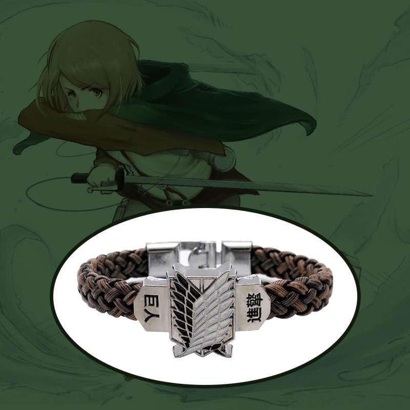 Gelang Cosplay Anime Attack On Titan Shingeki No Kyojin Untuk Pria