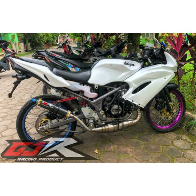 Knalpot ninja RR SS S R GJR silncer hitam