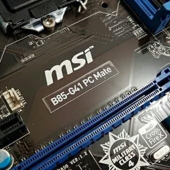 MOTHERBOARD MSI B85 G41 PC MATE LGA1150 4 SLOT DDR3 2 PCI EXP