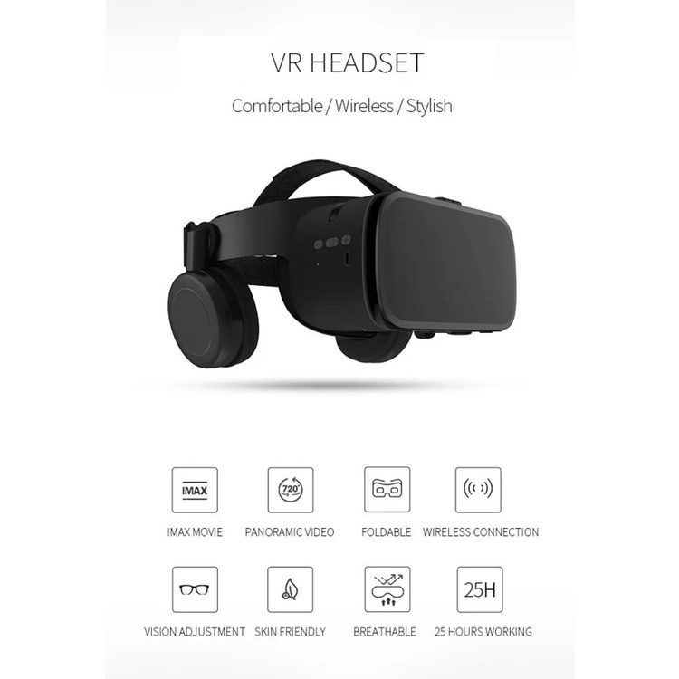 New Kacamata Google VR 3D u/ HP Android dan Iphone - Model LCD Oculus Rift