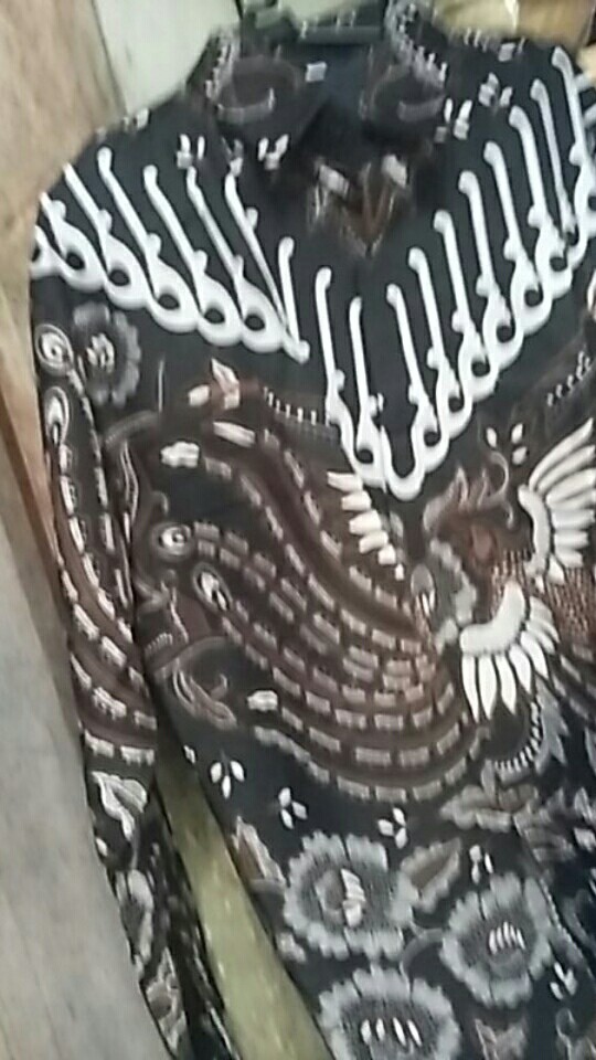 Batik Solo Kemeja Batik Solo Lengan Panjang Lapis Furing Parang Cendono Sogan Florist Produsen Ori