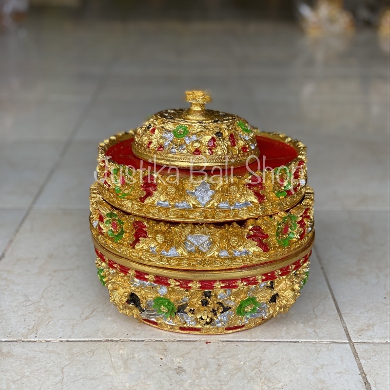 Bokor Susun 2 Ukuran 25 Cm/ Lengkap dengan saab/ Bahan Fibber/ Prada Elit