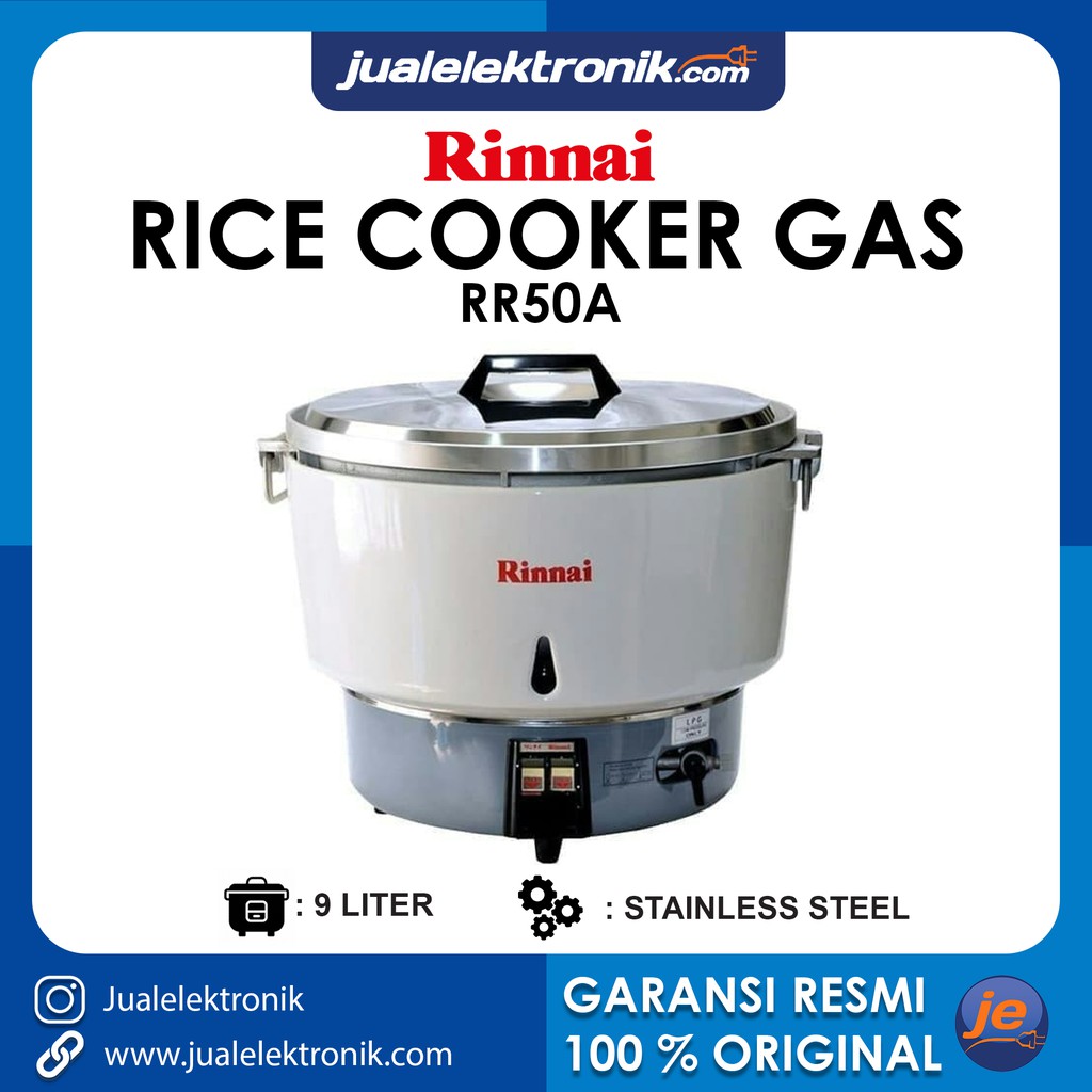 Jual Rinnai RR50A (Taiwan) Rice Cooker Gas / LPG 9 Liter Shopee