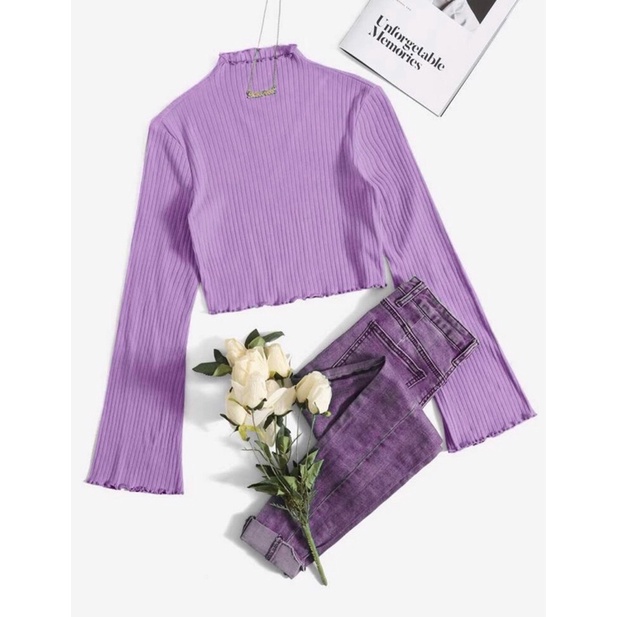 BLOUSE CROP - BLOUSE KOREA - CALENDULA BLOUSE