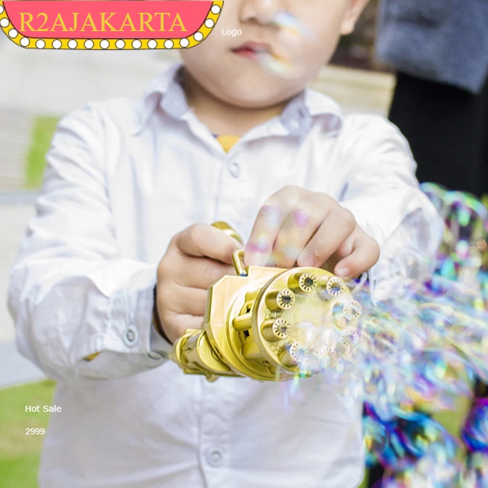 Elctric gatling bubble machine automatic blow summer soap water magic outdoor fun &amp; sport MAINAN ANAK PISTOL BUBBLE MACHINE PISTOL GELEMBUNG GUN BUBBLE TEMBAKAN BUBBLE