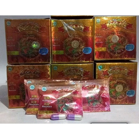 Kapsul Huo Long Naga Api Asli Obat Herbal Asam Urat
