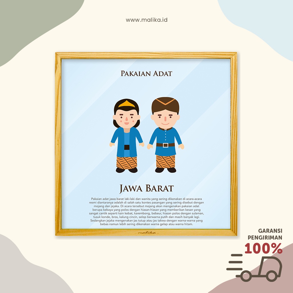 Dekorasi Dinding Lucu Pakaian Adat Jawa Barat