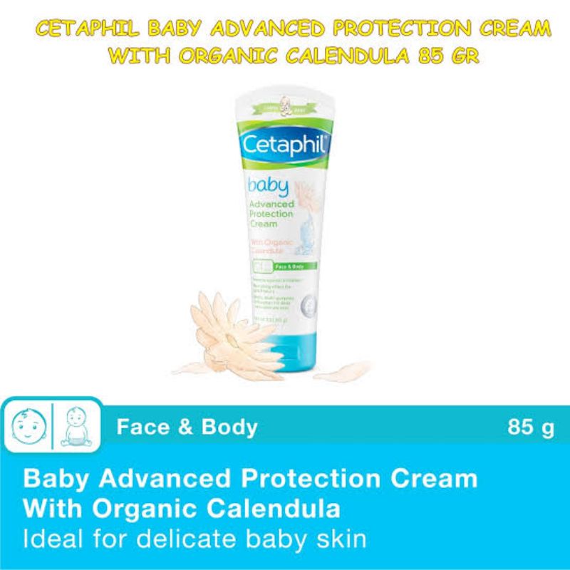 Cetaphil Baby Advanced Protection Cream 85gr with Organic Calendula - Cetaphil Krim Bayi - Pelembab Kulit Bayi