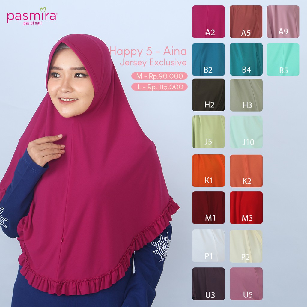 KERUDUNG TERBARU PASMIRA HAPPY 5A EXLUSIVE