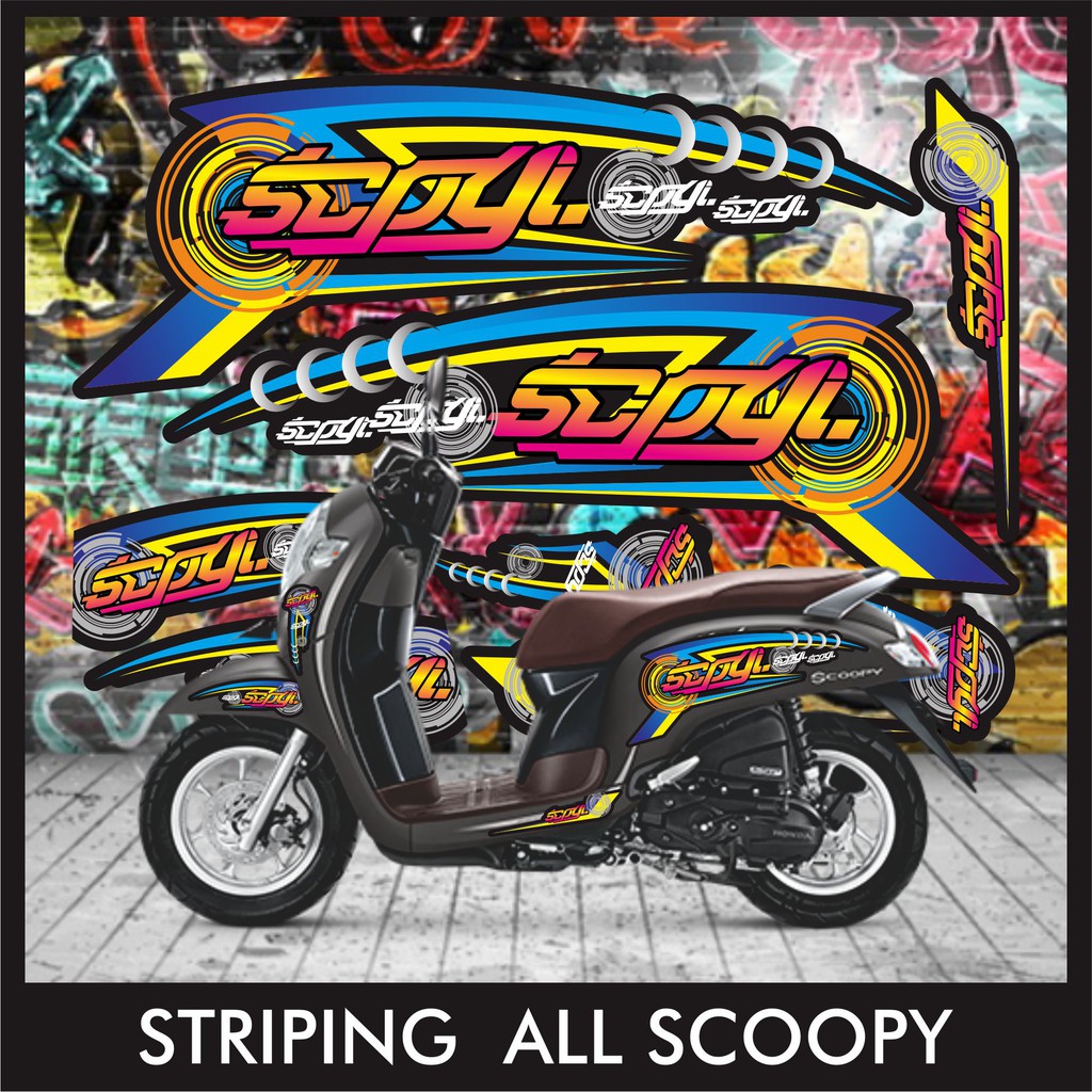 STRIPING ALL SCOOPY STRIPING VARIASI SCOOPY 2020