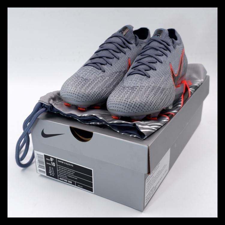 PRODUK BAIK SEPATU BOLA NIKE VAPOR 12 ELITE FG WOLF GREY BLUE AH7380-008 ORI BEST SELLER