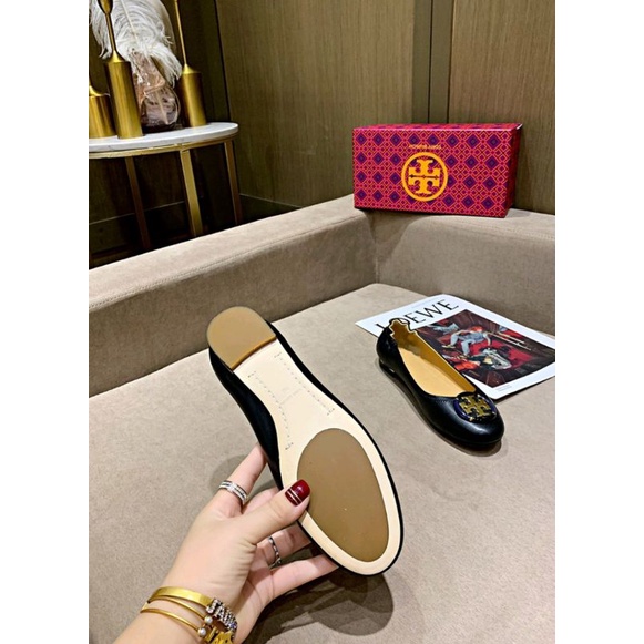 Tory Burch dancing shoes flat shoes women shoes leather shoes fashion