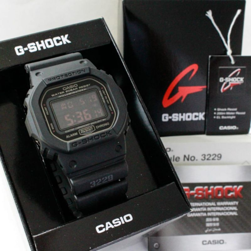 JAM TANGAN PRIA WANITA | RANTAI | KULIT | KARET | MURAH | G-SHOCK DW5600MS-1DR - BOX ORIGINAL