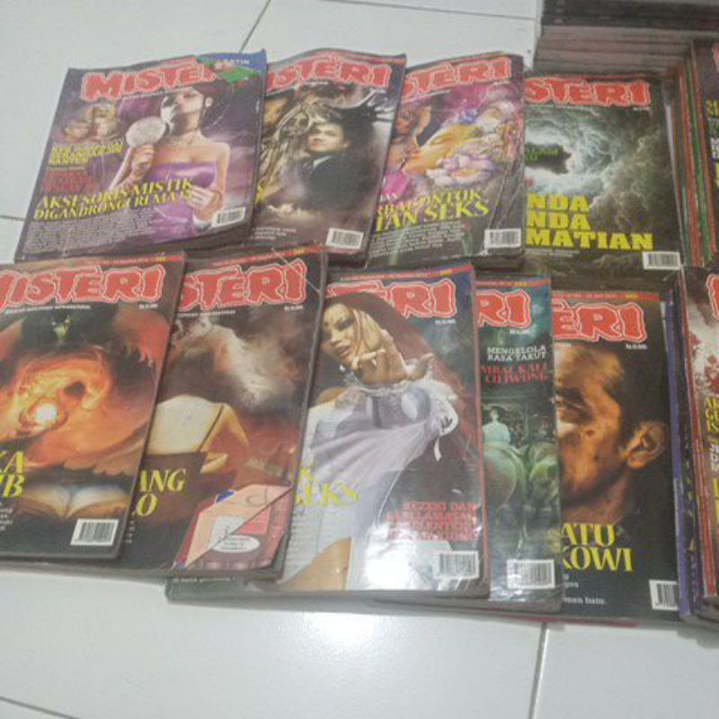 majalah misteri bekas satuan