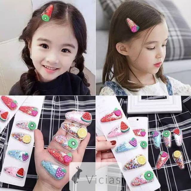 grosir  Jepit rambut tiptop candy isi 5 pcs