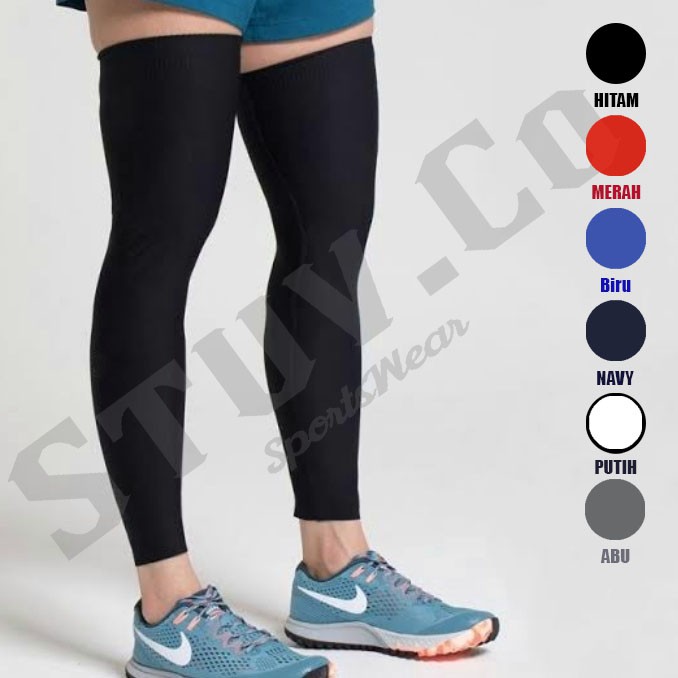 LEG SET LEG WARMER PELINDUNG LUTUT MANSET KAKI KNEE OLAHRAGA SEPAKBOLA VOLI BASEKET FUTSAL PRIA WANITA