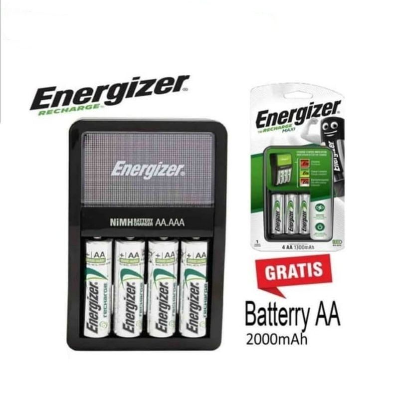 Baterai Energizer Recharge Maxi AA 2000mAh Safety Lock