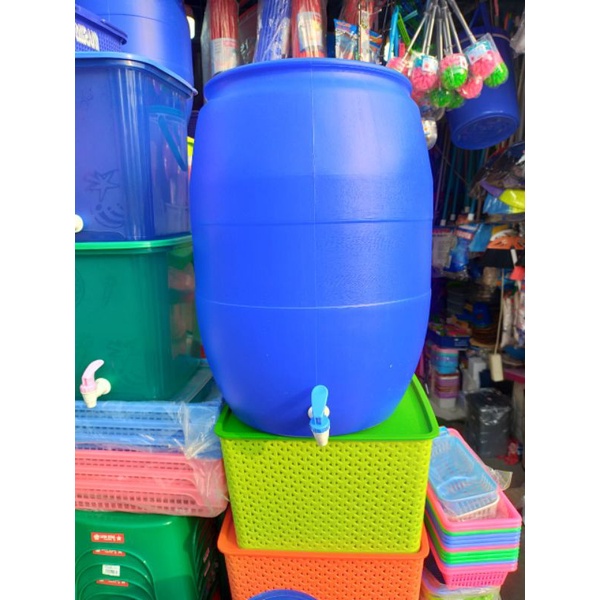 Tong Air + Kran 60 Liter green leaf/ Tong Air Wudhu / Ember Air + Kran
