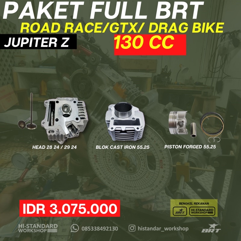 PAKET BLOK HEAD JUPITER Z VEGA R NEW 130cc