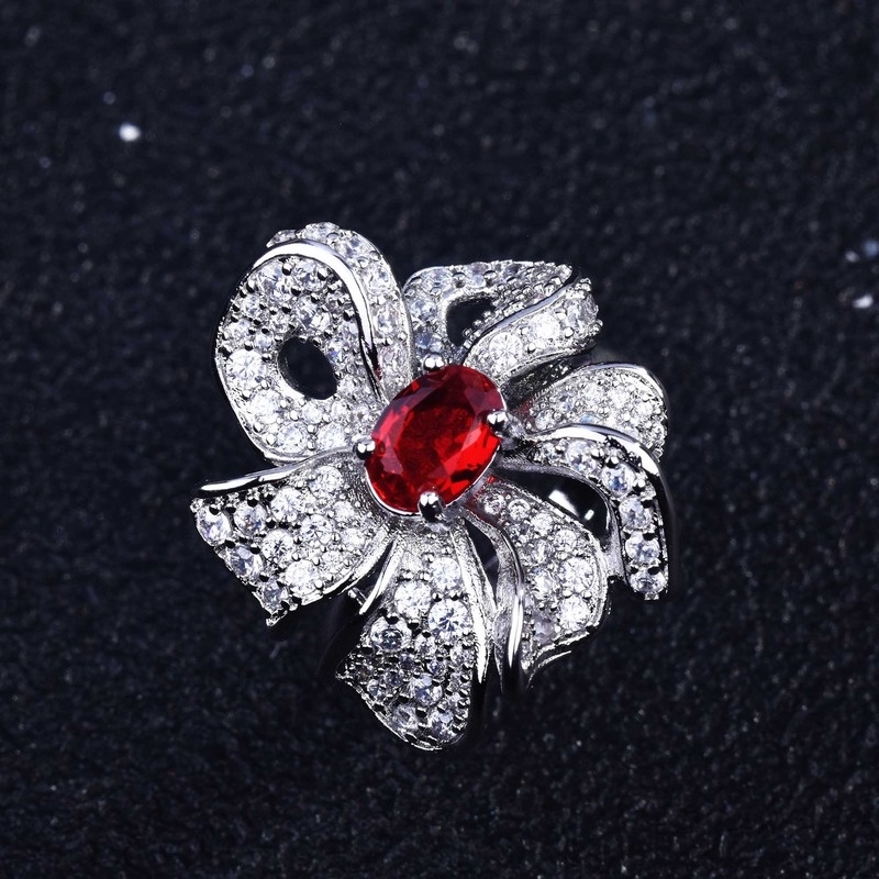 Advanced Design Natural Ruby Butterfly Ring