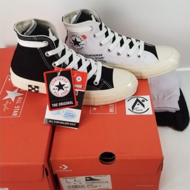 TERBARU!!!SEPATU SNEAKER 70s CHUCK TAYLOR OFF WHITE HI