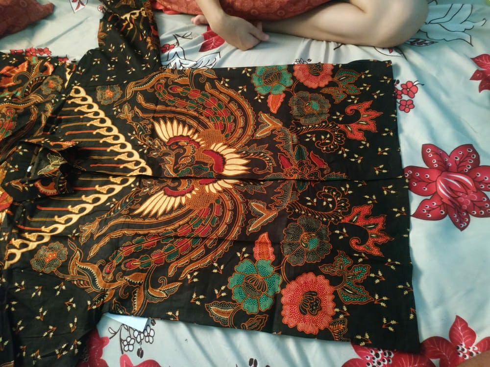 Atasan Batik Pria Lengan Panjang Kenongo Hem Padi Pekalongan M L Xl