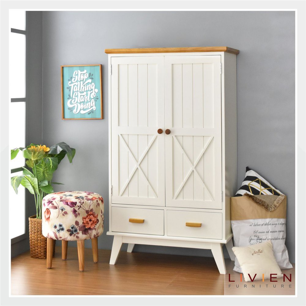 Lemari Pakaian Milano Series - Large - LIVIEN Furniture Berkualitas