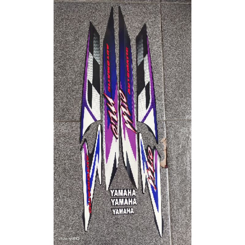 striping mio sporty 2004 body hitam