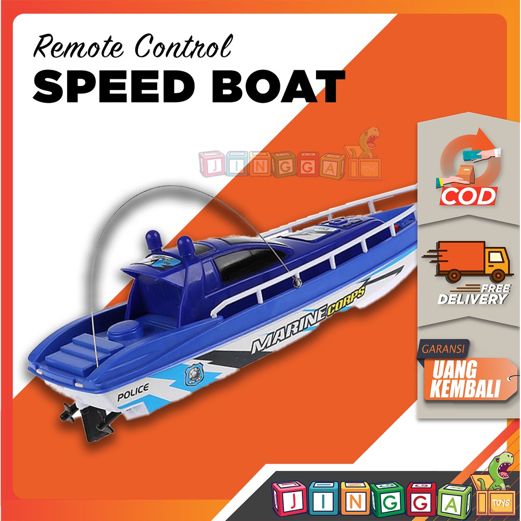 PERAHU REMOT KONTROL. MAINAN PERAHU REMOTE CONTROL RC MARINE COPS