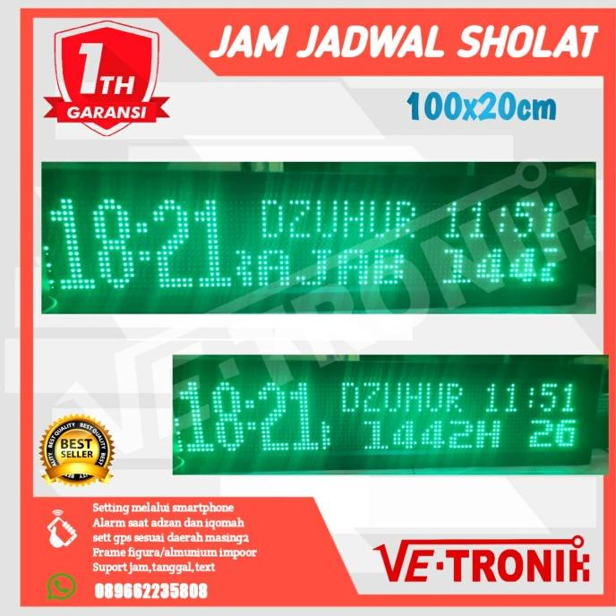:<:<:<:<] Jam masjid digital otomatis Running text via android