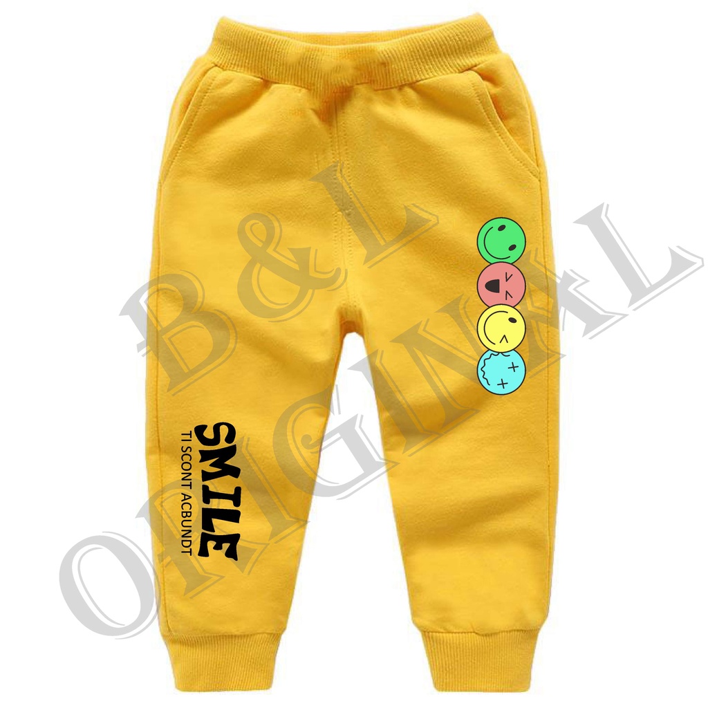 BS/COD/CELANA JOGGER SMILE ANAK ANAK 1-7 TAHUN//REALPIC//GOOD QUALITY