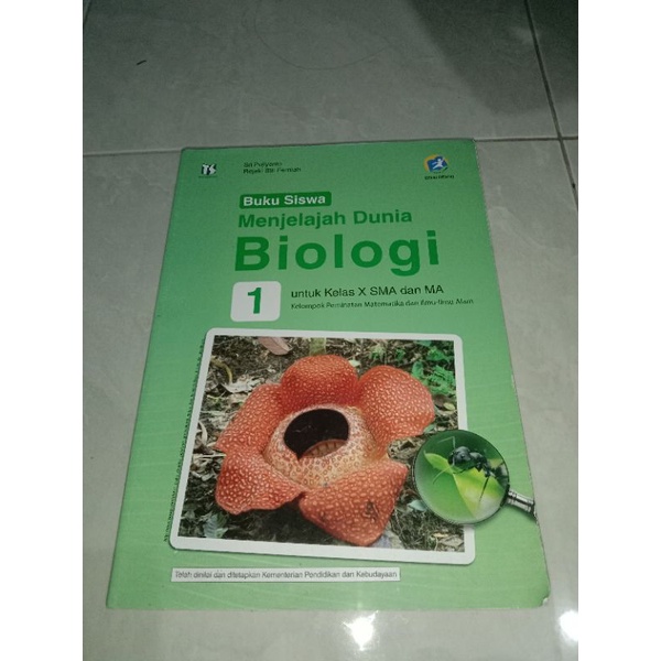 Jual Buku Menjelajah Dunia Biologi SMA/MA Kelas 10/1 Penerbit Tiga ...