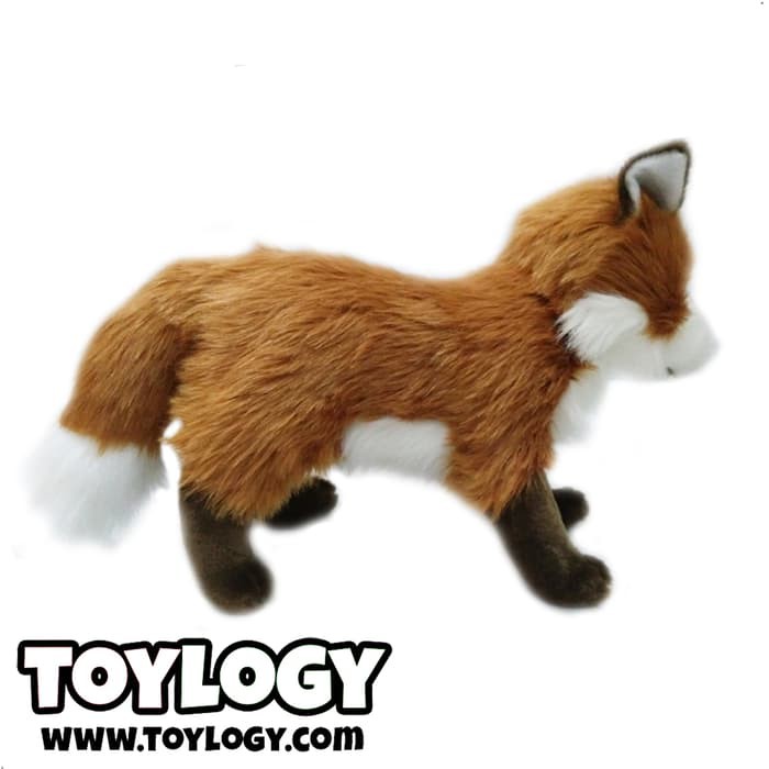 Dijual Boneka Hewan Rubah Merah Standing Red Fox Stuffed Plush