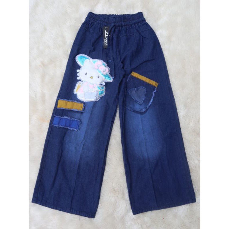 kulot jeans anak usia 10-14thn