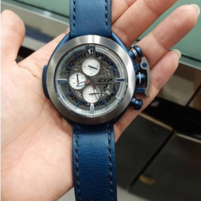 Jam Tangan Expedition E3001 Limited Edition Blue / Slvr Original