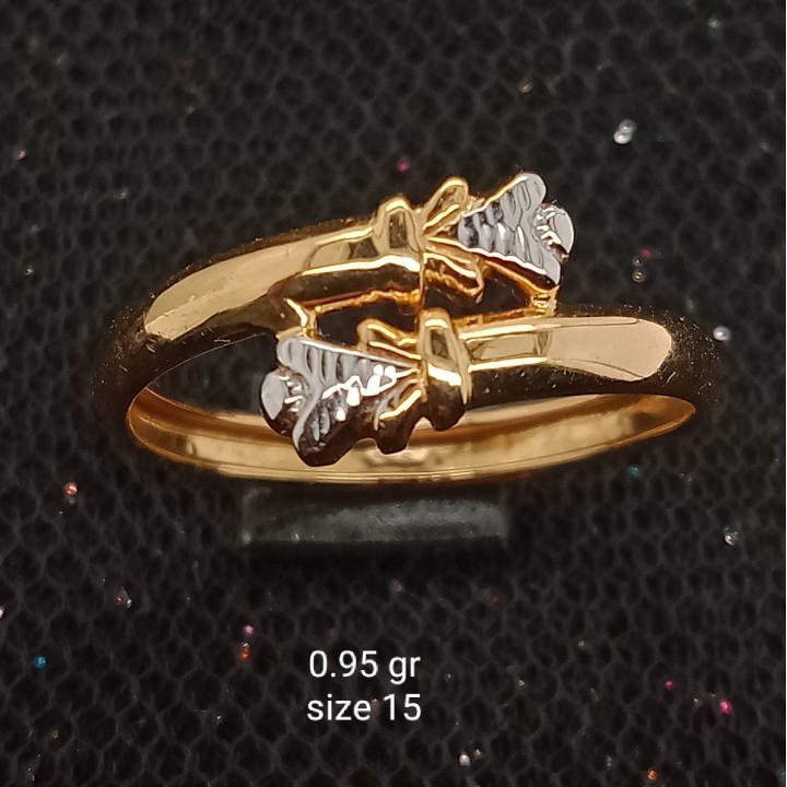 Cincin Emas 17K - 0.95 gr Kadar 750 - 1316