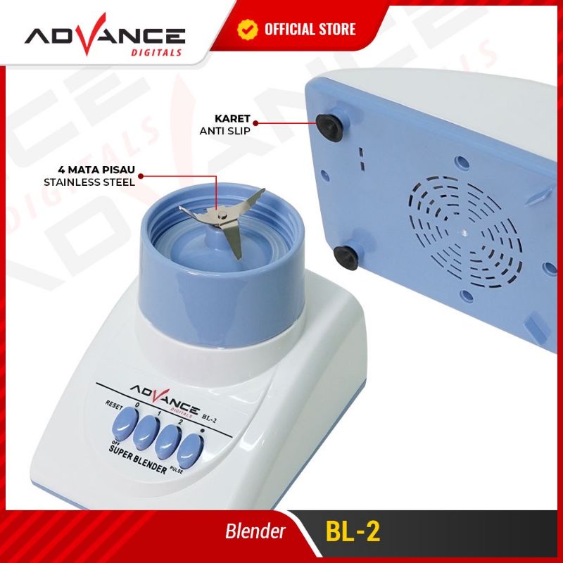 100% Ori BL 5 Blender Advance BL-5 Multi Fungsi 3 in 1 / Advance Blender BL5 (3 in 1) | Garansi Resmi Advance 1 Tahun