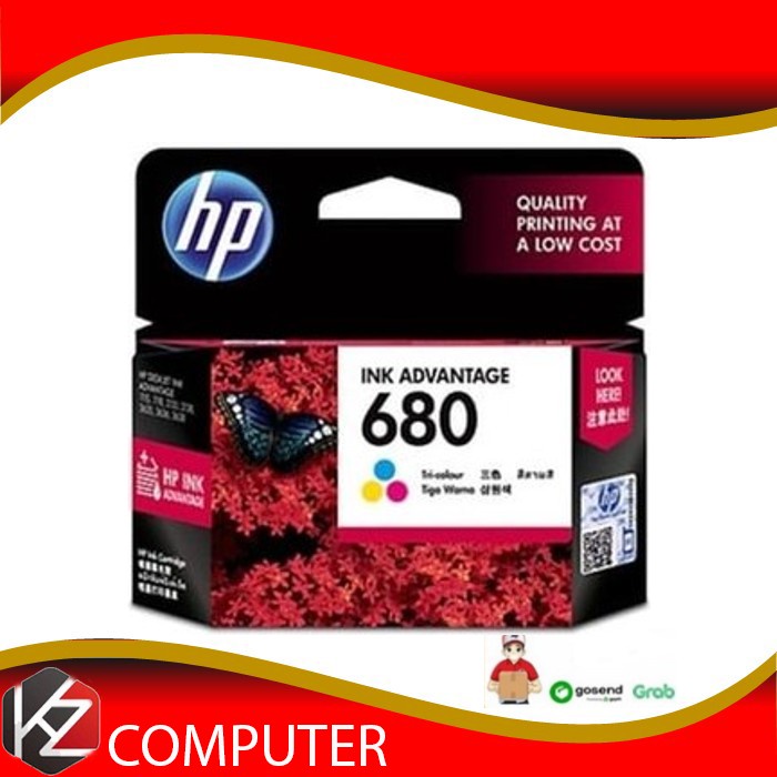 Catridge Tinta Printer HP 680 Colour Original