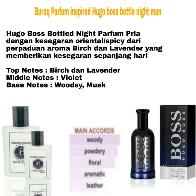 PARFUM PRIA SEGAR ORIENTAL BOSS BOTTLE NIGHT FARFUM WANGI TAHAN LAMA