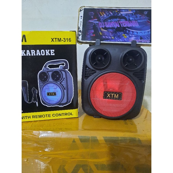 speaker bluetooth + mic karaoke XTM 316 speaker bluetooth karaoke