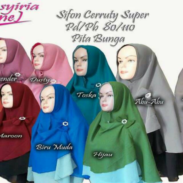 Hijab syria dhea twotone