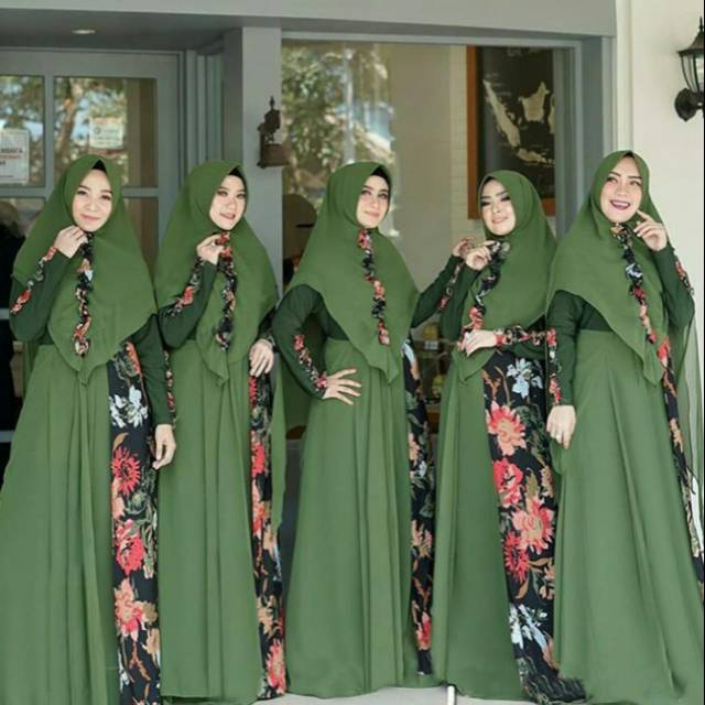 GAMIS SYARI FERIKHA FLOWY/RESTOCK