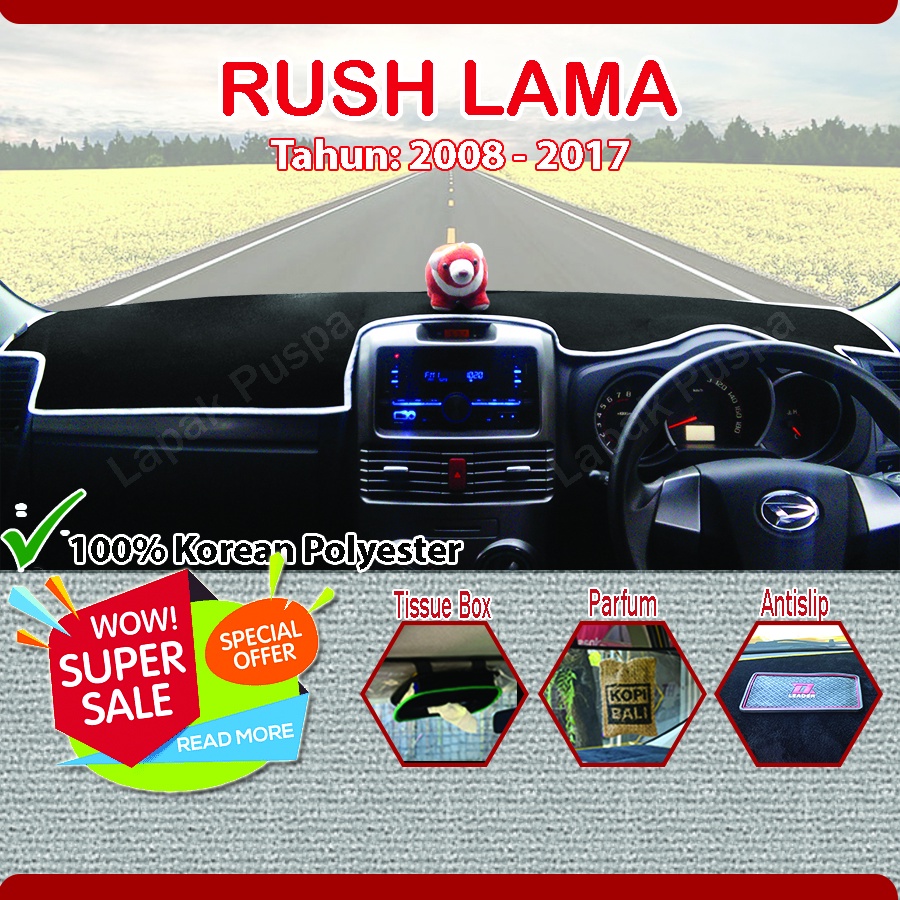 Cover Dashboard Mobil Rush Lama