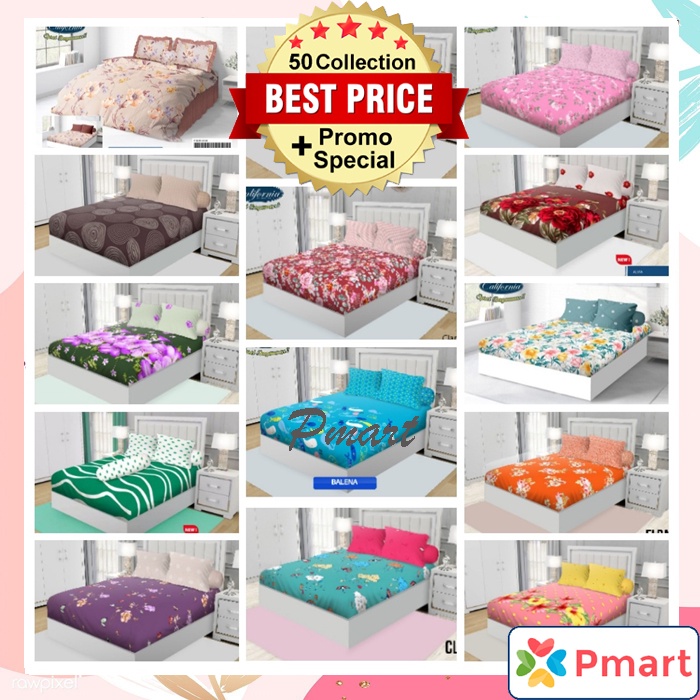 SPREI CALIFORNIA 180x200 TINGGI 30 / SPREI CALIFORNIA KING