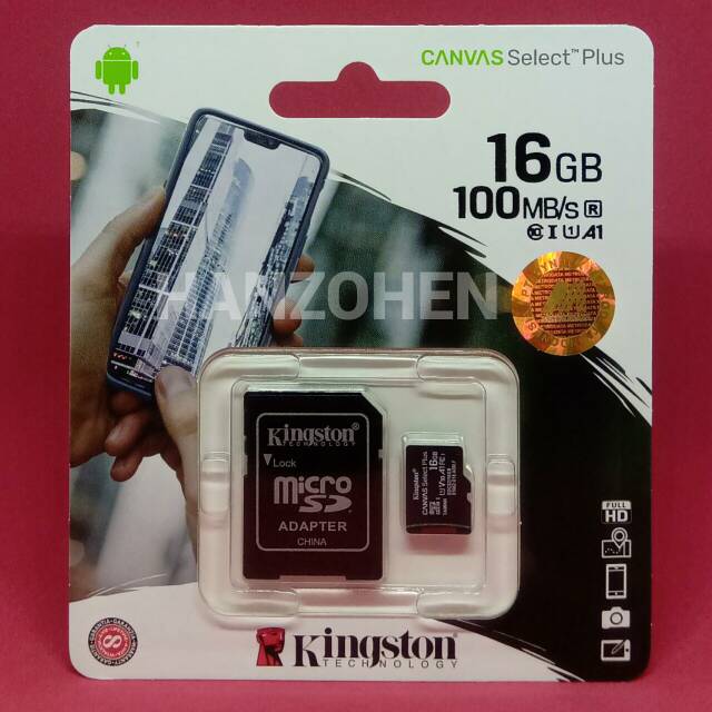 MicroSD Kingston 16 GB Class 10 A1 | Micro SD Kingston 16 GB Class 10 | Memory Card Kingston 16 GB