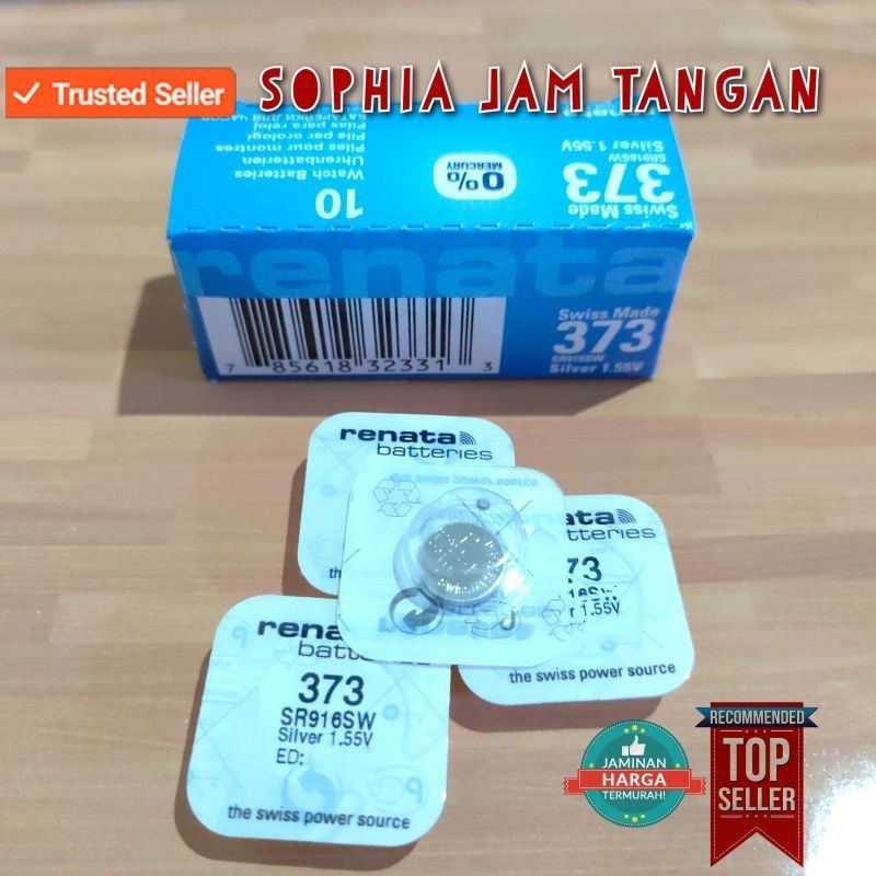 [ BISA COD ] BATEREI RENATA ORIGINAL SR916SW / SR916 / SR 916 SW / BATERAI RENATA 373