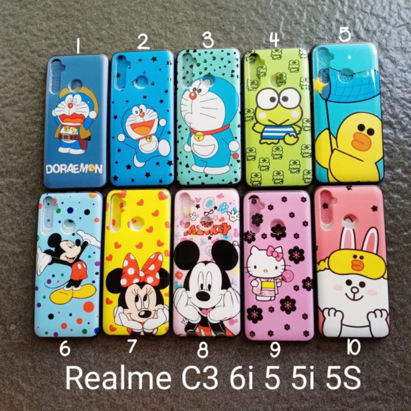 Case gambar Realme 5 . 5i . 5s . C3 . 6i motif cewek ( 8 Motif ) soft softcase softshell silikon cover casing kesing housing