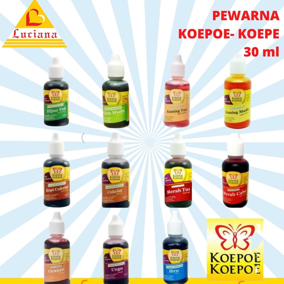 KUPU-KUPU PEWARNA KOEPOE FOOD COLOURING