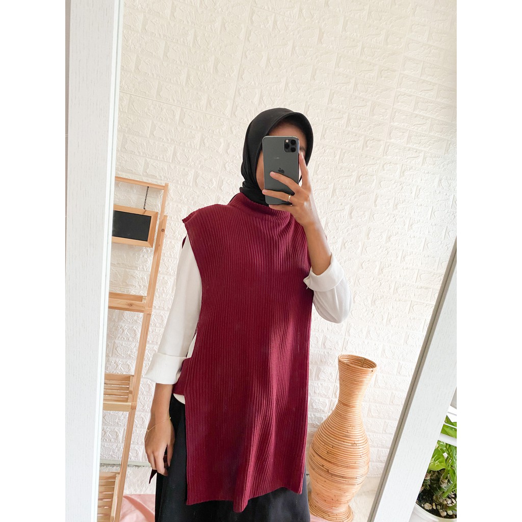 Andin Vest Rompi Rajut non tali Vneck