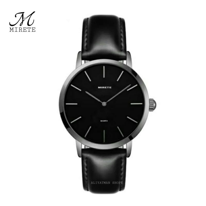 MIRETE TALI KULIT ORIGINAL FASHION WATCH WANITA TAHAN AIR_jam tangan cewek tali kulit Terbaru Free Batrai Cadangan Jam Tangan wanita stay korea Elektronik_jam cewek tali kulit anti air_ jam Import PEKANBARU